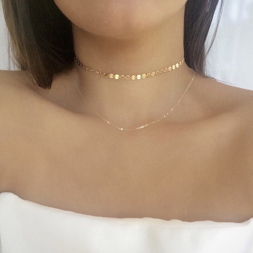 3 for $25⚡️2 layer sequin choker - Picture 1 of 7